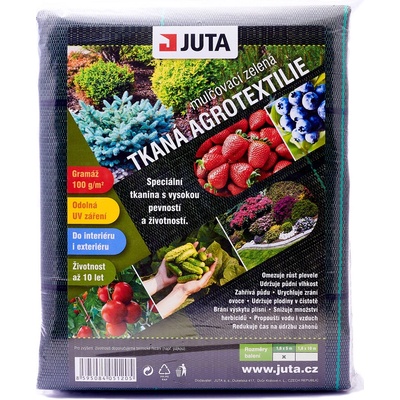 Juta Tkaná školkařská textilie 1,6 x 5 m 100 g černá
