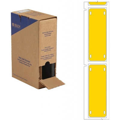 Brady BM-25x75-7643-YL-L / 312200, Bulk BMP71 Heatex Cable Markers, 75.00 mm x 25.00 mm