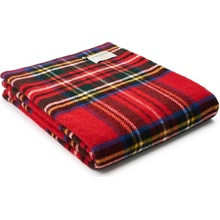 Tweedmill Vlněná deka Tartan Royal Stewart bez třásní 200x150