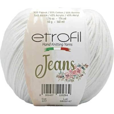 Jeans Etrofil 002 bílá