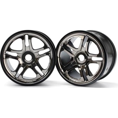 Traxxas disk 3.8" Split Spoke H17 čierny chróm 2