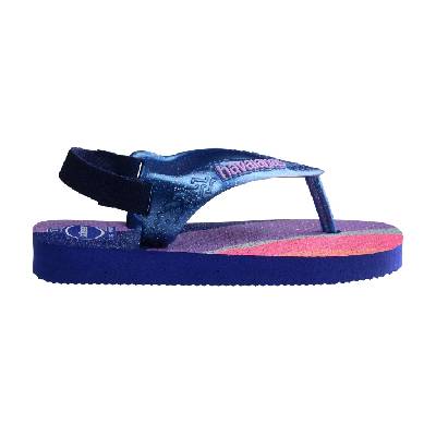 Бебешки джапанки Havaianas Unisex Kids' Baby Palette Glow Velvet Rose Flip Flops - Marine Blue
