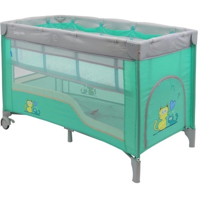 Baby Mix Cestovná postieľka Medvedík modrá