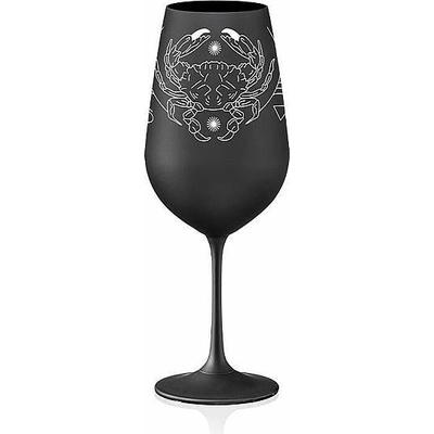 Crystalex sklenice Zvěrokruhy Rak černá 550 ml