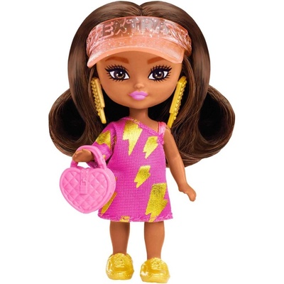 Barbie Extra Mini Minis brunetka s čiapkou
