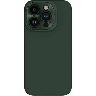 Nillkin LensWing Magnetic Hard Case - силиконов (TPU) калъф с MagSafe и поставка за iPhone 15 Pro (зелен)