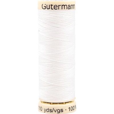 Prima-obchod Polyesterové nitě návin 100 m Gütermann univerzální, barva 800 White