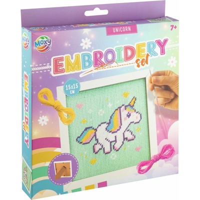 Grafix Vyšívání rámeček 15 x 15 jednorožec – Zboží Dáma