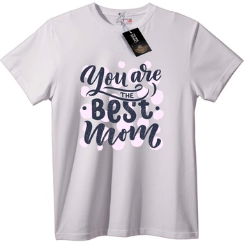 NOONEBRAND Тениска Ти си най-добрата мама - 4XL, White
