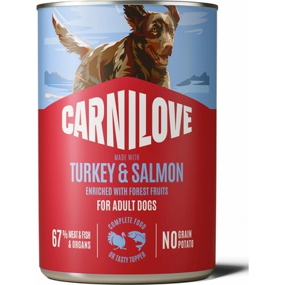 Carnilove Dog Paté Krůta a losos 400 g