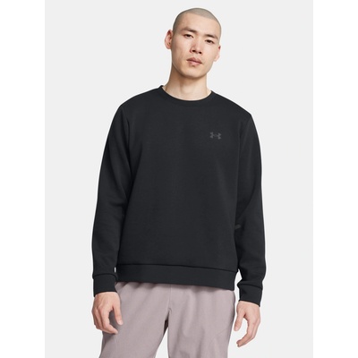 Under Armour mikina Unstoppable Fleece Crew pánska čierna s potlačou 1389351