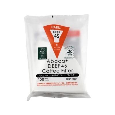 Cafec Abaca+ Deep 45 хартиени филтри 100 бр (APDF-100W)