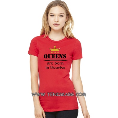 Fruit of the Loom Тениска - Queens are born in December