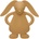 Moonie Natural Teether Rabbit гризалка Cappucino