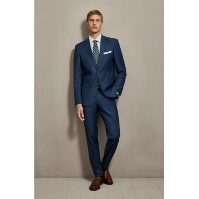 Pánske vlnené oblekové sako CARL GROSS modern fit modré
