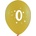 Globos Festival БАЛОНИ 10 БР. 12" - 30 СМ С ПЕЧАТ - ЦИФРА 0