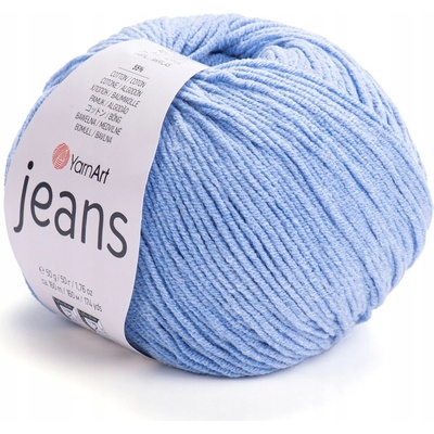 Priadza YarnArt Jeans bavlna akryl 50g MODRÁ 15