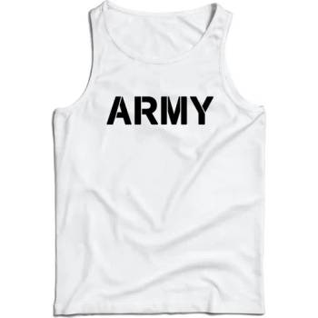 Image 1 of DRAGOWA Мъжки потник army, бял, 160 г/м2 (7918)