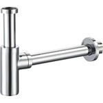 kielle - Сифон за мивка, диаметър 32 mm, кръгъл, метален, хром 30901041 (30901041)
