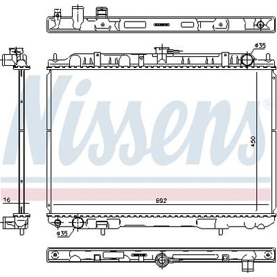 Chladič motoru NISSENS 606161