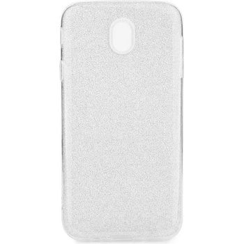 Forcell Блестящ Силиконов Калъф за SAMSUNG J7 2017, FORCELL Shining Case, Сребрист (5901737889751)