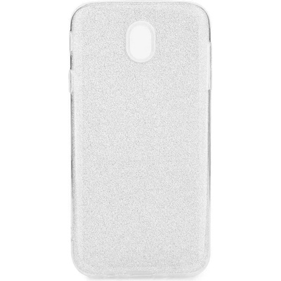 Forcell Блестящ Силиконов Калъф за Samsung J7 2017, Forcell Shining Case, Сребрист (5901737889751)