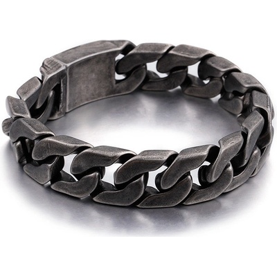 Steel Edge pánsky náramok z chirurgickej ocele šedý WJHB333