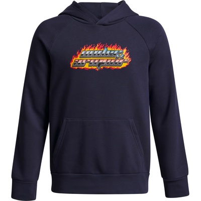 Under Armour Rival Fleece Flamin tmavě modrá