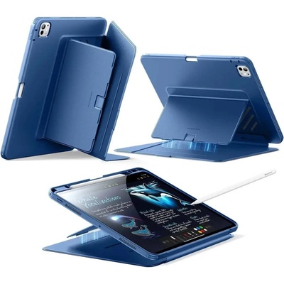 ESR Flip хибриден калъф за iPad Pro 11 5 / 6 / 2024-2025 - тъмносин (4894240291207)