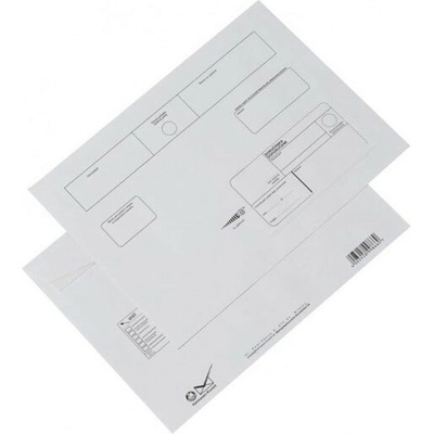 Papierová obálka C4 (229x324mm) s odtrhávacou páskou, DOPORUČENE
