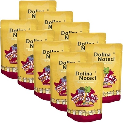 Dolina Noteci Superfood Cat Chicken & Beef with Sea Bream 10 x 85 g
