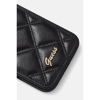 GUESS кейс за телефон от имитация на кожа iPhone 16 Plus (GUHCP16MPSQSQSK)