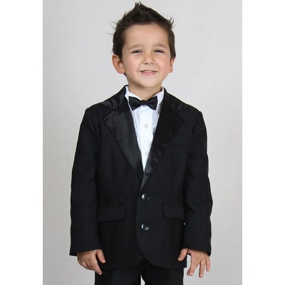 Rumena Kids Черно сако със сатенена яка за момчета rumena