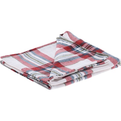 HOMESTYLING Deka ženilka biela s pruhmi 130x160