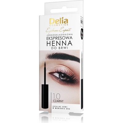 Delia Cosmetics Eyebrow Expert farba na obočie 1.0 Black 6 ml