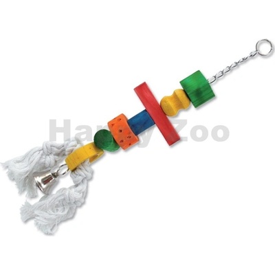 BIRD JEWEL rolnička závěsná se dřevem 50 cm