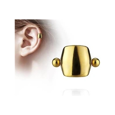 Šperky4U cartilage piercing do ucha se štítem CP1027-GD