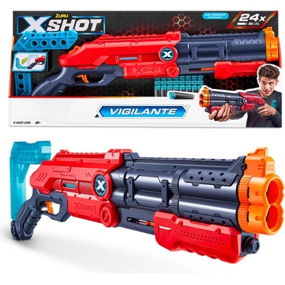 X-SHOT EXCEL Vigilante puška s dvojitou hlavnou a 24 nábojmi