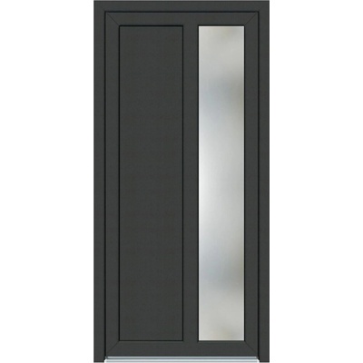 Solid Elements Premium vchodové plast ľavé antracit/biele presklené W1DRBCZTK1.0039