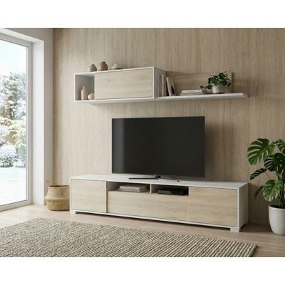 Dekit Obývacia stena Ken glossy white oak