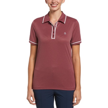 Image 1 of Original Penguin Golf Блуза с яка Original Penguin Golf Women's Essentials Short-Sleeve Performance Polo Shirt - Cordovan