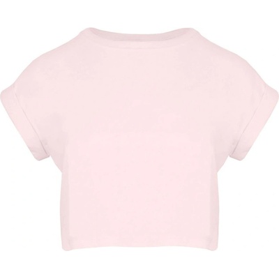 Mantis Dámské crop top tričko Jemně růžová