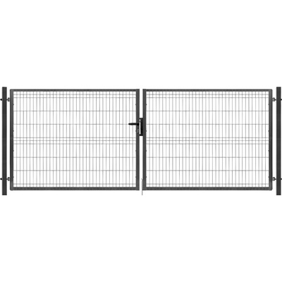 Brána výplň svařovaný panel 3D, výška 125x400 cm FAB antracit