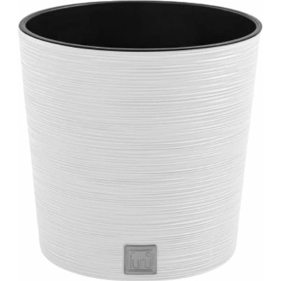 PROSPERPLAST FURU ROUND Kvetináč 25 cm bielý