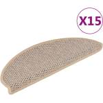 vidaXL Стелки за стълби, вид сизал, 15 бр, 65x21x4 см, светлобежови - mystock - 196,21 лв
