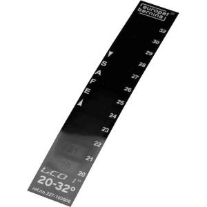 Duvo Plus Thermometer - Елегантен черен LCD термометър за аквариум от 20 до 32 градуса