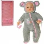 Mádara Baby doll in grey jumpsuit 40cm with sound box speaks and sings in Polish Adar