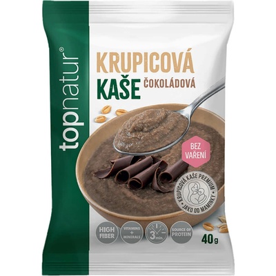 topnatur Krupicová kaša Čokoládová instantná zmes 40 g
