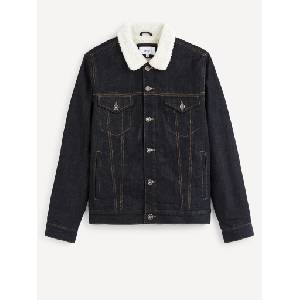 Celio Тъмносиньо дънково яке с изкуствена кожа Celio Vusherpa Celio | Sin | МЪЖЕ | S