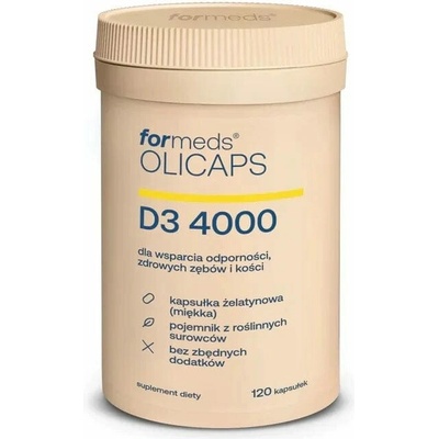 Formeds Olicaps Vitamín D3 4000 IU 120 kapsúl